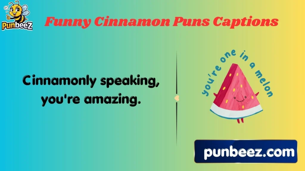 Funny Cinnamon Puns Captions