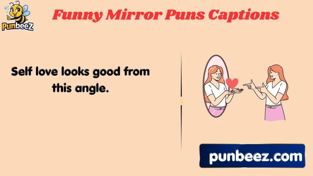 Funny Mirror Puns Captions