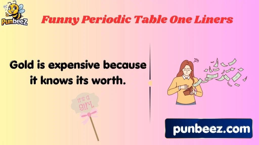 Funny Periodic Table One Liners